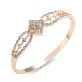 Hollow Jeweled Diamond Cross Bracelet Minimalist All-match