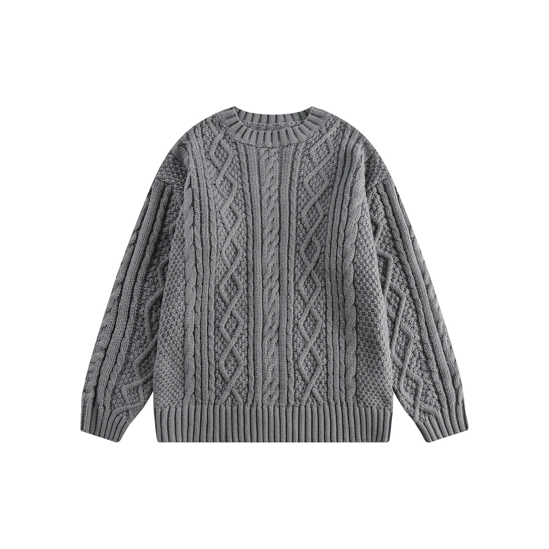 Maglione da coppia in stile retrò americano Valstrend, maglia twist lavorata a maglia per coppie, stile vintage e caldo.