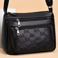 Fashionable Large Capacity Crossbody Bag - PU Leather Shoulder Bag with Polyester Lining, Solid Color Design, and Zipper Closure for Outdoor Travel and Gifting
