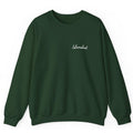 Maglione rotondo Valstrend con stampa di lettere europee e americane, tessuto morbido e design casual, vista frontale.