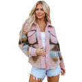 Cappotto lungo colorato per donne Valstrend, con maniche lunghe e stile caldo, ideale per abbinamenti di colori e look autunnali.