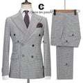 Completo giacca e pantaloni Valstrend con lettere ricamate a contrasto, stile elegante e casual, tessuto di qualità.