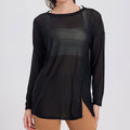 Completo da corsa donna Valstrend in mesh leggero e traspirante, adatto per primavera e estate, con tessuto che si asciuga rapidamente.