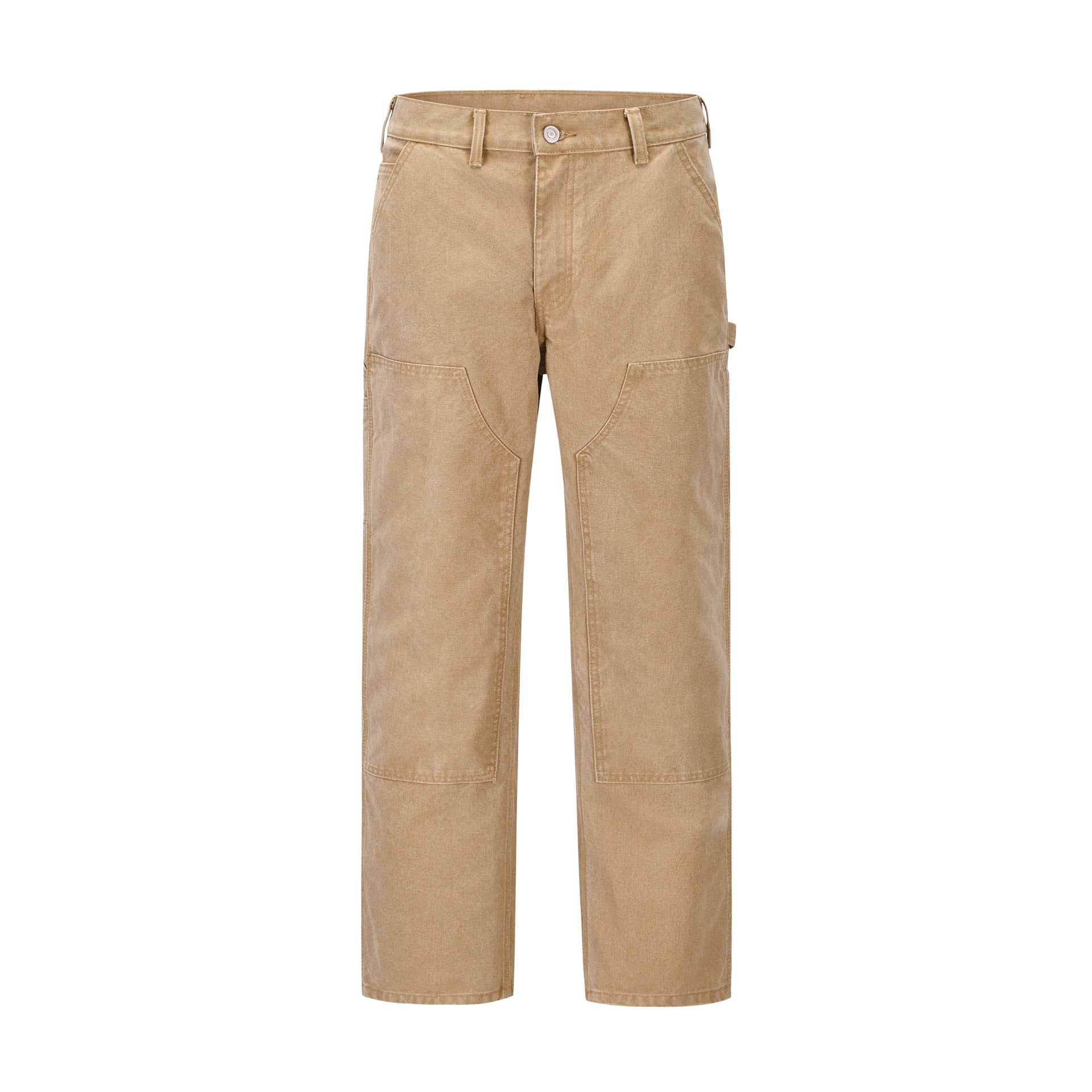 Pantaloni uomo Valstrend in stile casual con effetto usurato, vestibilità larga e dritta, stile fashion e confortevole.