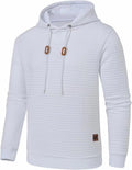 Men's Casual Solid Color Hooded Jacket All-matching Slim Fit Jacquard Plaid