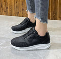 Scarpe sportive da donna Valstrend con strass, modello plus size, design alla moda per corsa e attività sportive.