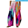 Women's Fashionable Printed Double-pocket Trousers