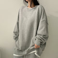 Felpa donna con cappuccio larga, foderata in pile, colore solido, marca Valstrend Shop, vestibilità comoda e casual.