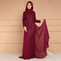 Vestito lungo da donna Valstrend elegante e slim con paillettes, stile rétro, coda di pesce e dettagli raffinati.