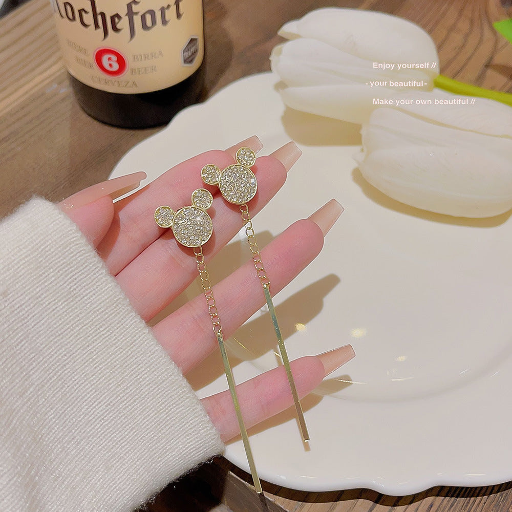 Orecchini in argento sterling con perle di lusso a ago, eleganti e raffinati, stile Graceful, marca Valstrend.