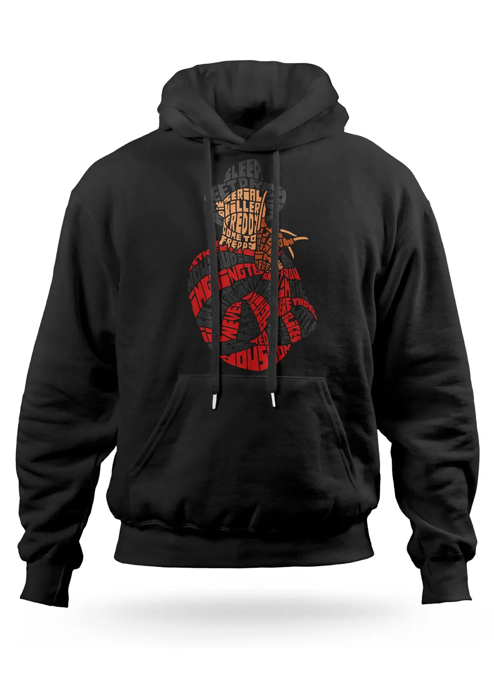 Felpa con cappuccio Nightmare Freddy Krueger Fans Horror, felpa CmrDesignStore per bambini, stampa horror sul davanti