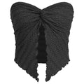 Top tubo plissettato sexy senza schiena di moda europea e americana, marca Valstrend, abbigliamento femminile elegante e alla moda