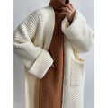 Cardigan invernale autunnale da donna Valstrend, morbido e caldo, con bottoni e dettaglio a maniche lunghe in tessuto caldo.