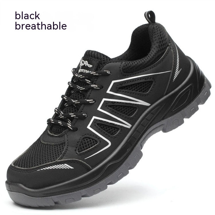 Scarpe di sicurezza Valstrend con tessuto traspirante, protezione antimartello e anti-foratura, design resistente e confortevole.