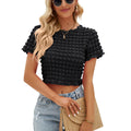 Maglietta corta a maniche corte Street Sexy Popcorn Hot Girl di Valstrend Shop, stile casual e trendy con stampa colorata.