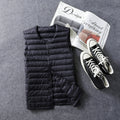 Gilet leggero senza colletto da uomo per autunno e inverno, vestibilità sottile e basic, marca Valstrend shop.