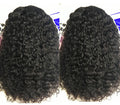 Perdita di capelli naturale con parrucca corta bob in pizzo frontale in capelli umani Kinky Curly di Valstrend Shop