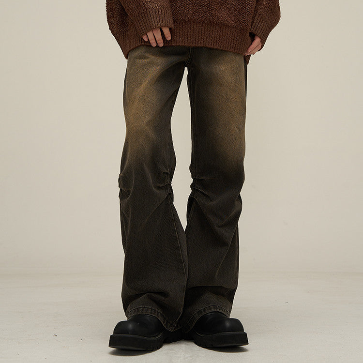 Micro Flared Jeans For Men's American Style Niche