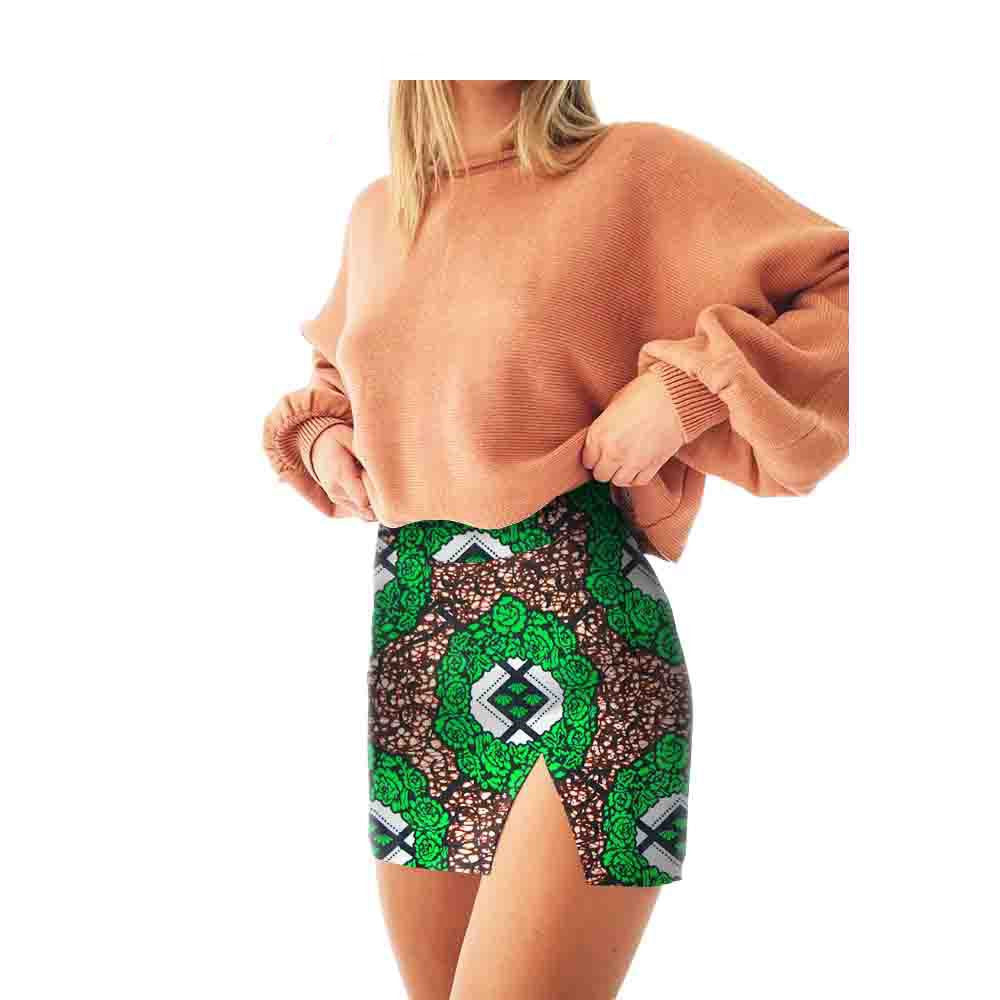 Women's African Printed Cotton Skirt