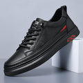 Scarpe casual da uomo Valstrend in pelle di mucca, morbide con fondo resistente, stile alla moda e comfort.