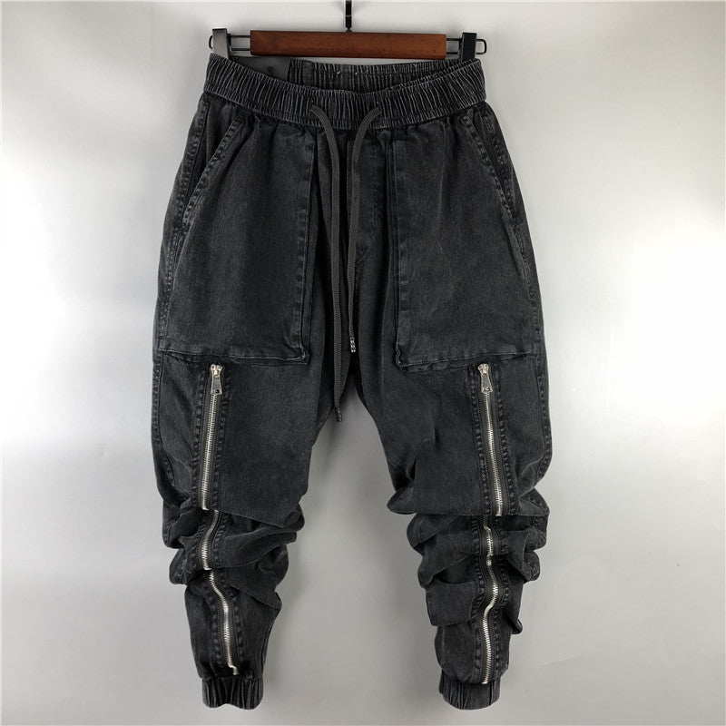 Men's Korean-style Fashionable Loose Ankle-tied Large Size Personality Pants
