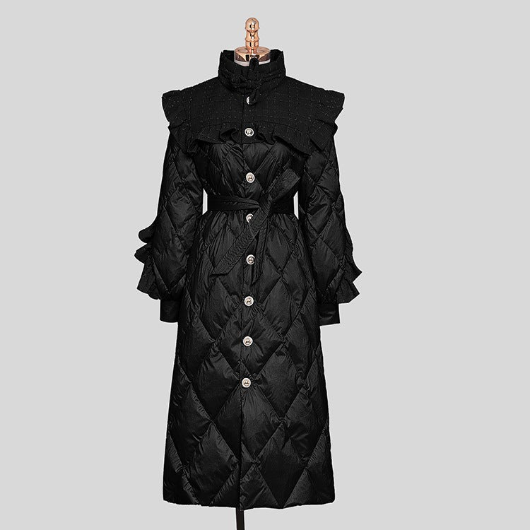 Giacca imbottita da donna Valstrend, cappotto spesso con fodera calda, ideale per l'inverno e il freddo.