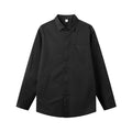 Camicia a maniche lunghe colorata in tessuto solido Valstrend per l'autunno, vista frontale con collo e bottoni.