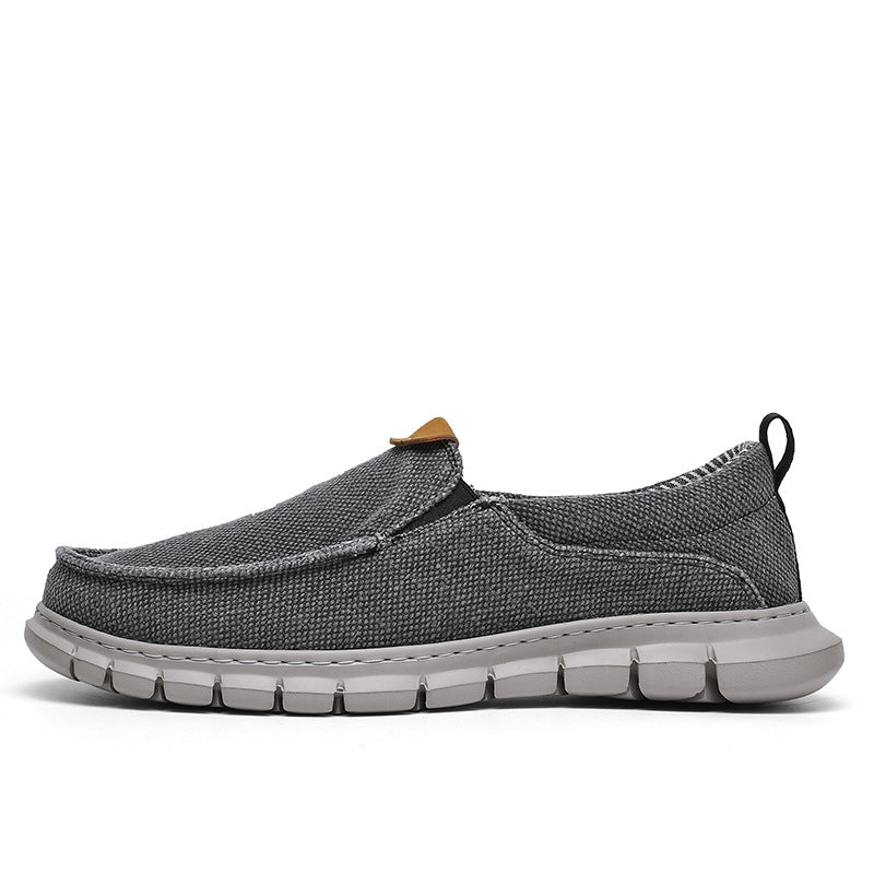Scarpe da uomo Valstrend in tela di taglia grande, leggere e casual, con design comodo e stile informale.