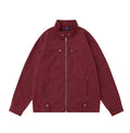 Giacche uomo Valstrend con colletto alla coreana, cerniera frontale, maniche lunghe in stile casual primavera/autunno.