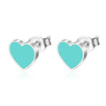 Orecchini a perno donna Valstrend in acciaio inossidabile con cuore d'amore mini e semplice, design elegante e raffinato.