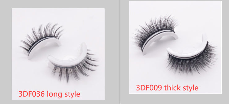 Ciglia finte riutilizzabili Valstrend, extension di seta con effetto naturale, senza colla, per trucco occhi elegante.