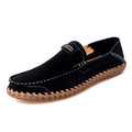 Scarpe da uomo Valstrend in pelle autunnale, slip-on lazy shoes con design semplice e comodo, ideali per il tempo libero.