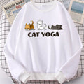 Maglione yoga stampato da donna Valstrend, morbido e comodo, con motivo grafico colorato, ideale per attività sportive e casual.