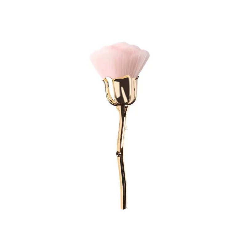 Pennello per cipria viso Valstrend Shop, design elegante, ideale per applicare polveri viso con precisione e morbidezza.