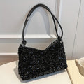 Chic Sequin Crossbody Bag for Women - Spacious & Lightweight with Adjustable Strap, Zip Closure, Nylon Lining - Perfect for Everyday Fashion