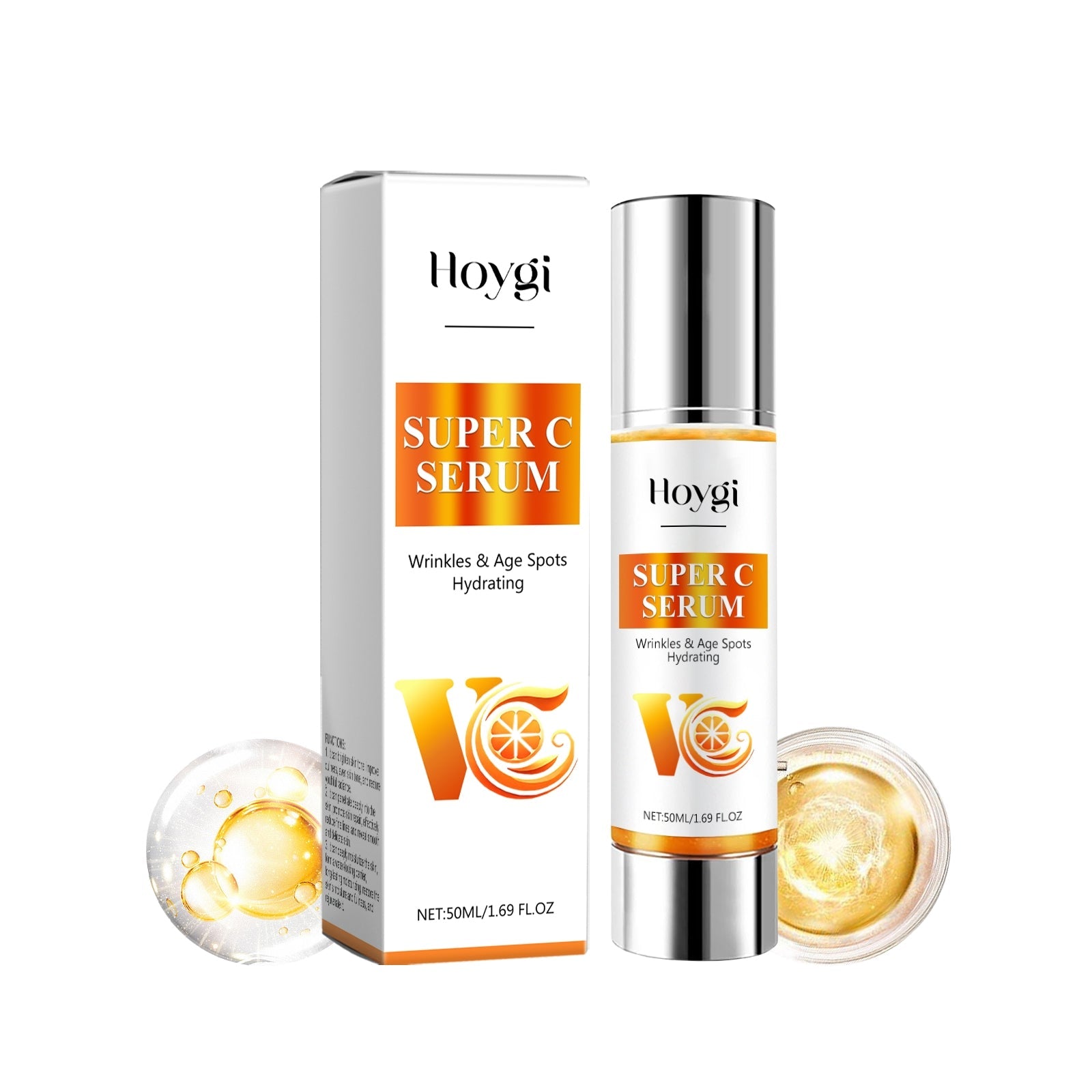 Siero Super C di Valstrend Shop in bottiglia con pipetta, formula ricca di vitamina C per la cura della pelle.