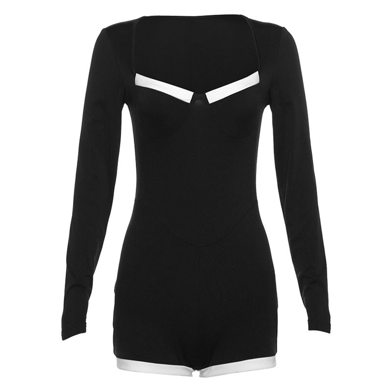 Salopette casual da donna Valstrend, base di maglia, in tessuto morbido, con stile rilassato e dettagli semplici.