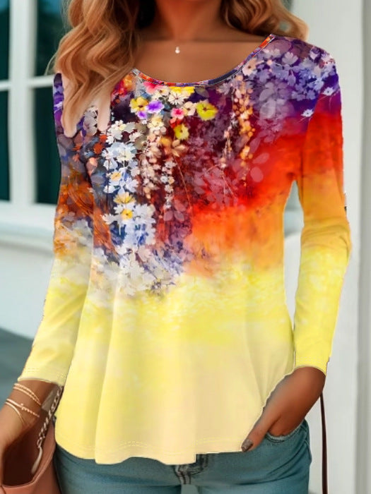T-shirt donna Valstrend a manica corta con collo rotondo, stile casual e moda femminile, in tessuto morbido e confortevole.