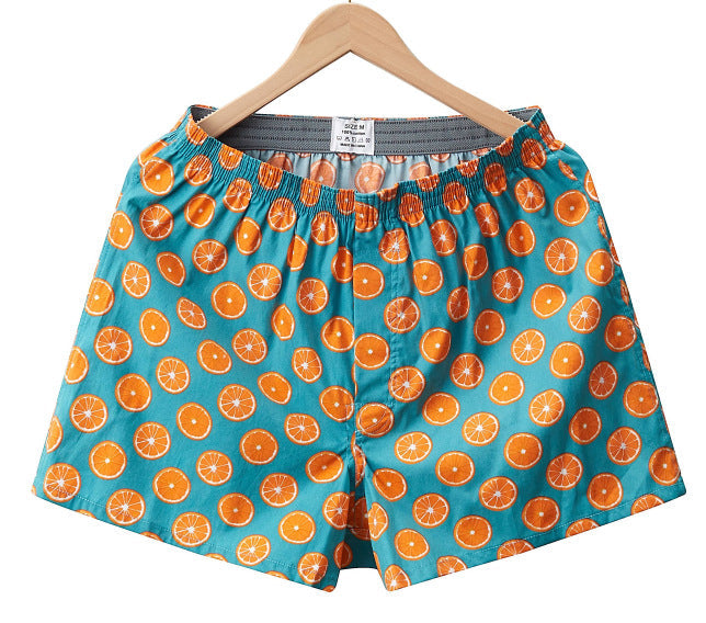 Boxer briefs da uomo Valstrend con stampa a quadri in cotone leggero e traspirante, pantaloni casual di stile comodo e morbido.