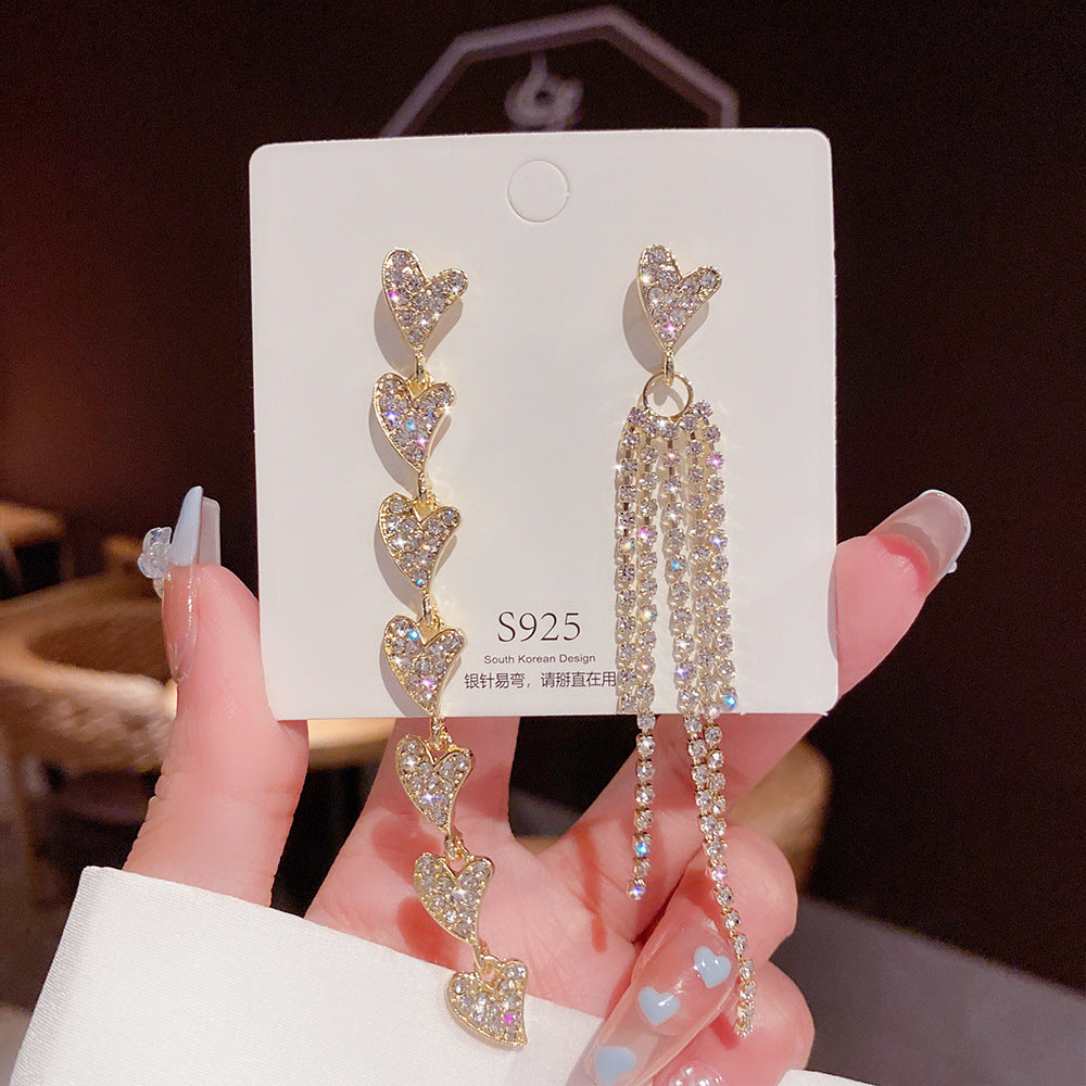 Orecchini pendenti in argento sterling con perle di lusso e design elegante, da donna, firma Valstrend.