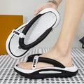 Pantofole estive da uomo Valstrend in EVA con suola piatta, ideali per il caldo, con design leggero e comodo.