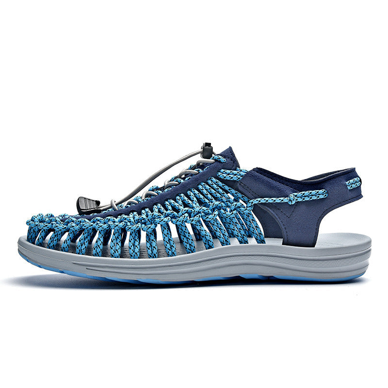 Scarpe da uomo Valstrend in stile casual da spiaggia, grandi dimensioni, design alla moda e comodo per il tempo libero.