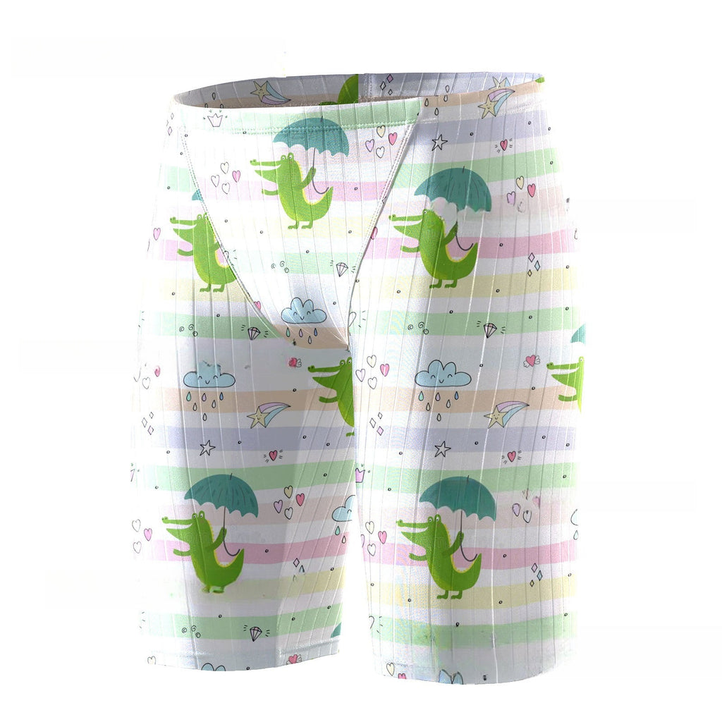 Pantaloncini da bagno da uomo Valstrend, traspiranti, in seta ghiaccio, quick-dry, con stampa 3D per l'estate, attrezzatura da nuoto