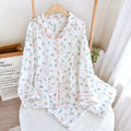Pure Cotton Soft Breastfeeding Spring Crepe Can Be Worn Outside Sweat-absorbent Comfortable Long Sleeve Trousers