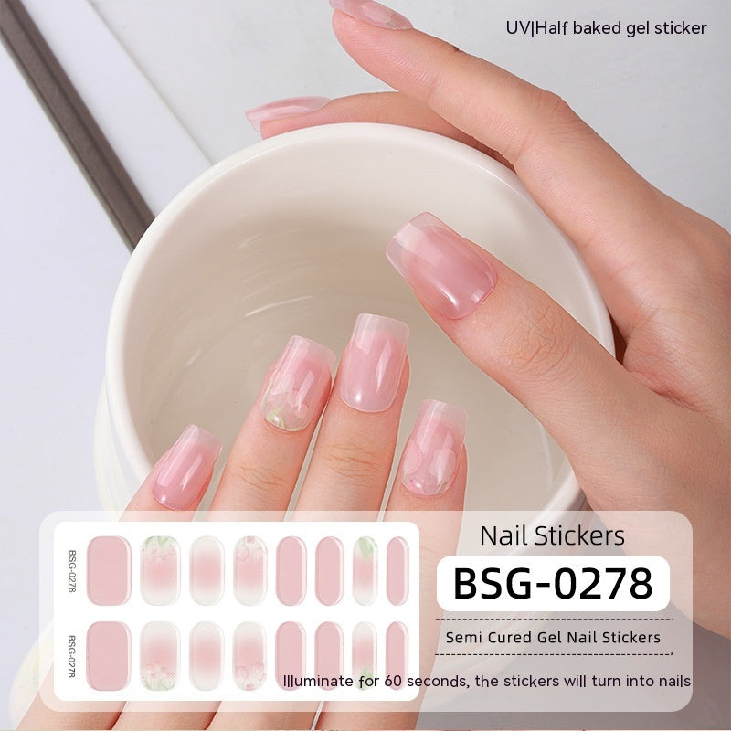 Simple And Versatile Semi-curing Gel Nail Stickers