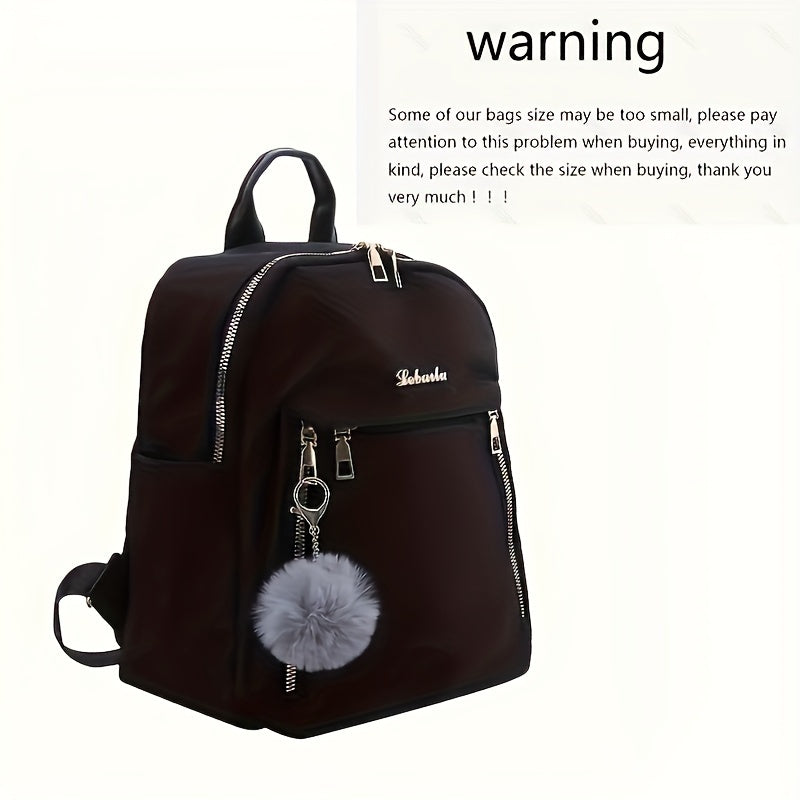 1pc Casual Oxford Material Lightweight Backpack with Adjustable Shoulder Straps and Golden Zipper Closure - Hand Washable Polyester Lined, Ideal for Outings, Halloween, Thanksgiving, Christmas, Birthdays, New Year, and Holiday Parties
