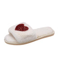 Ciabatte donna Valstrend Love Flat Warm Plush con interno in peluche morbido e comodo, ideali per il relax casalingo.