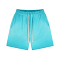 Dopamine Washed Distressed Men's Shorts Batik Bright White Retro Shorts
