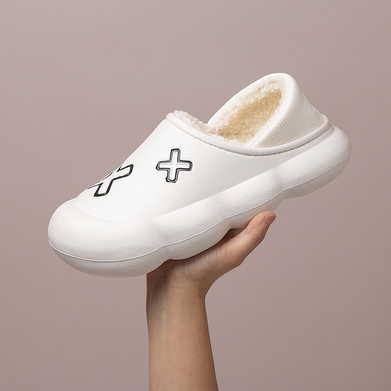 Scarpe in cotone Valstrend per uomo e donna, comode e morbide, ideali per uso domestico, con design semplice e confortevole