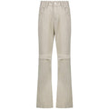Pantaloni casual a zampa larga in denim con vita alta e strappi, modello Valstrend shop, pantaloni trendy e comodi per ogni occasione